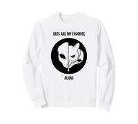 Les Chats sont Mes extraterrestres préférés (Funny Cat Alien Statement) Sweatshirt