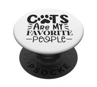 Les Chats sont Mes Personnes préférées Amoureux des Chats PopSockets PopGrip Adhésif