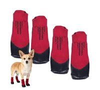 Les Chaussettes Chien Antidérapantes,4 Pièces Chaussures Pour Animal De Compagnie | Chaussettes Pour Chiot D'Extérieur,Pour Intérieur Extérieur Voyage Randonnée Promenade Balade Salon Cour Appartement