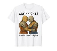 Les chevaliers gays sont les meilleurs chevaliers médiévaux LGBT Romance Pride T-Shirt