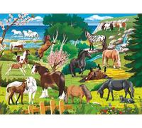 Les chevaux - 48 pièces - - Raffaella Cosco - Piccolia - Jeux livres objets