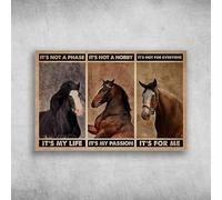 Les chevaux - C'est une phase, c'est ma vie, c'est un passe-temps, c'est ma passion pour la décoration murale de style rétro pour la maison, ainsi que pour une utilisation dans les bars et les garages