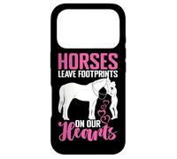 Les Chevaux laissent des Empreintes de Pas sur nos cœurs pour l'équitation Coque pour iPhone 17 Pro