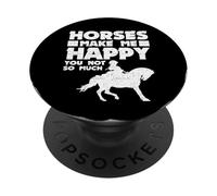 Les Chevaux me rendent Heureuse, Vous n'aimez Pas Tant Les Chevaux PopSockets PopGrip Adhésif