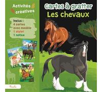 Les chevaux - Une pochette de 4 cartes à gratter avec stylet - Raffaella Cosco - Piccolia - Jeux livres objets