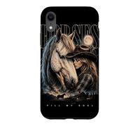 Les Chevaux Vintage remplissent Mon âme, Juste Une Cowgirl Qui Aime Les Chevaux Coque pour iPhone XR