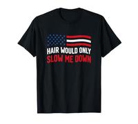 Les Cheveux ne feraient Que ralentir Mon évolution, Bald Attitude Design T-Shirt