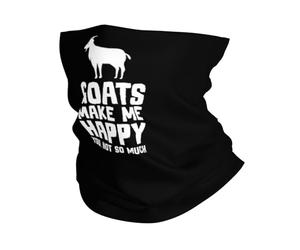 Les Chèvres Me Rendent Heureux Ultra-Douce Chapeaux Demi-Visage Séchage Rapide Protection du Visage Gaiter pour Moto Sports Yoga