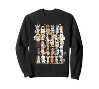 Les Chiens apprécient Heureux et Amoureux Une Tasse de café Le Matin Sweatshirt