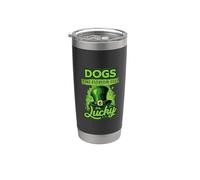 Les chiens de la Saint-Patrick font de la chance au quotidien Gobelet isotherme en acier inoxydable double paroi