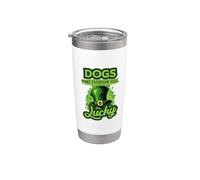Les chiens de la Saint-Patrick font de la chance au quotidien Gobelet isotherme en acier inoxydable double paroi