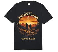Les Chiens de randonnée comptent Moi dans L'Aventure en Plein air Comfort Colors Adult Heavyweight T-Shirt