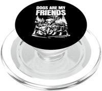 Les chiens m'apprennent ce que signifie l'amitié | Fidélité et patience PopSockets PopGrip pour MagSafe
