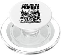 Les chiens m'apprennent ce que signifie l'amitié | Fidélité et patience PopSockets PopGrip pour MagSafe