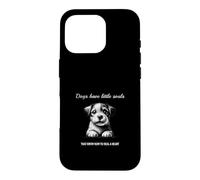Les Chiens Ont de Petites âmes Qui savent guérir Un cœur Coque pour iPhone 16 Pro