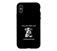 Les Chiens Ont de Petites âmes Qui savent guérir Un cœur Coque pour iPhone X/XS