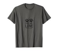 Les Chiens sont Amoureux des Animaux à Quatre Pattes T-Shirt, Homme, Asphalte, XXL