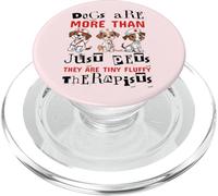 Les Chiens sont Plus Que des Animaux de Compagnie, Ils sont de minuscules thérapeutes Moelleux PopSockets PopGrip pour MagSafe