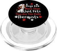 Les Chiens sont Plus Que des Animaux de Compagnie, Ils sont de minuscules thérapeutes Moelleux PopSockets PopGrip pour MagSafe