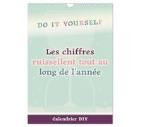 Les chiffres ruissellent tout au long de l'année (Calendrier mural 2027 DIN A4 horizontal), CALVENDO calendrier mensuel: Calendrier DIY pastel avec un sablier en toile de fond pour vos idées créatives