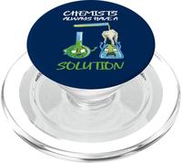 Les chimistes Ont Toujours Une Solution Chimie Amusante PopSockets PopGrip pour MagSafe