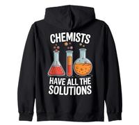 Les chimistes Ont Toutes Les Solutions Funny Science Jeu de Mots Sweat à Capuche