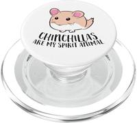 Les Chinchillas sont Mes Animaux d'esprit PopSockets PopGrip pour MagSafe