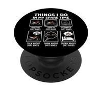 Les Choses Amusantes Que Je Fais Pendant Mon Temps Libre sur Les Motos Tout-Terrain PopSockets PopGrip Adhésif