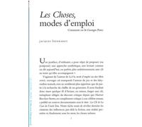 Les Choses, Modes D'emploi - Comment On Lit Georges Perec