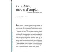 Les Choses,Modes d'Emploi Comment on Lit Georges Perec - Jacques Leenhardt - Lettre Volee - broché - Essai