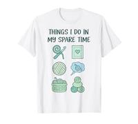 Les Choses Que Je Fais Pendant Mon Temps Libre Amoureux du Crochet T-Shirt