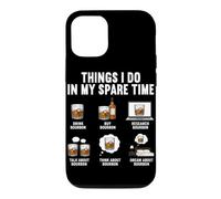 Les Choses Que Je Fais Pendant Mon Temps Libre : Cigar Bourbon Lovers Funny Coque pour iPhone 12/12 Pro