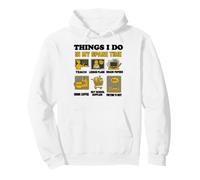 Les Choses Que Je Fais Pendant Mon Temps Libre Design de Professeur Amusant Sweat à Capuche