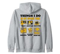 Les Choses Que Je Fais Pendant Mon Temps Libre Design de Professeur Amusant Sweat à Capuche