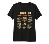 Les Choses Que Je Fais Pendant Mon Temps Libre | Guns Lover Design T-Shirt Haut de Gamme