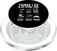 Les Choses Que Je Fais Pendant Mon Temps Libre : Piloter des Avions, des Pilotes Amusants PopSockets PopGrip pour MagSafe
