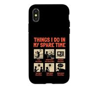 Les Choses Que Je Fais Pendant Mon Temps Libre : Volley-Ball, Design pour Hommes Coque pour iPhone X/XS