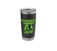 Les churros font de la Saint-Patrick tous les jours un sentiment de chance Gobelet isotherme en acier inoxydable double paroi
