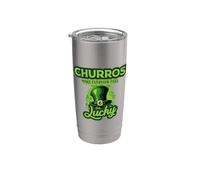 Les churros font de la Saint-Patrick tous les jours un sentiment de chance Gobelet isotherme en acier inoxydable double paroi