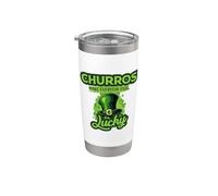 Les churros font de la Saint-Patrick tous les jours un sentiment de chance Gobelet isotherme en acier inoxydable double paroi