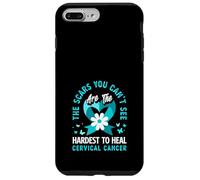 Les Cicatrices Que Vous ne Pouvez Pas Voir sont Les Plus Difficiles à guérir Le Cancer du col de l'utérus Coque pour iPhone 7 Plus/8 Plus
