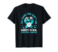 Les Cicatrices Que Vous ne Pouvez Pas Voir sont Les Plus Difficiles à guérir Le Cancer du col de l'utérus T-Shirt