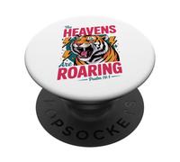 Les cieux sont des Tigres rugissants PopSockets PopGrip Adhésif