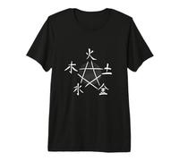 Les Cinq éléments du Qigong, des Arts Martiaux du Tai Chi, du Ying Yang T-Shirt Haut de Gamme