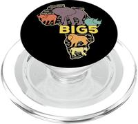 Les Cinq Grands Animaux africains : éléphant, rhinocéros, Buffle, Lion, léopard PopSockets PopGrip pour MagSafe