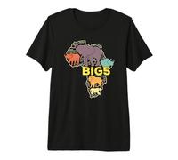 Les Cinq Grands Animaux africains : éléphant, rhinocéros, Buffle, Lion, léopard T-Shirt Haut de Gamme