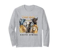 Les Cinq Grands Animaux d'Afrique du Sud Manche Longue