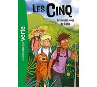 Les Cinq NED 42 - Les Cinq aux rendez-vous du Diable - Claude Voilier - Bb Rose Verte - Poche - Roman cadet
