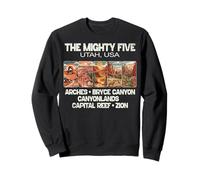 Les Cinq Parcs nationaux de l'Utah Arches Bryce Canyonlands Zion Reef Sweatshirt