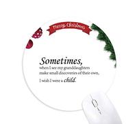 les citations entre petit et grand - père tapis de souris en caoutchouc de sapin de noël